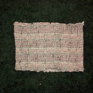 Stretchy tube crop top